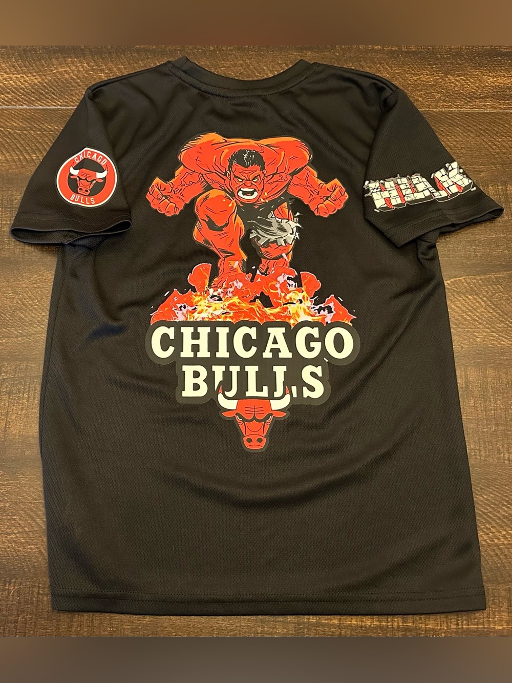NBA X MARVEL Chicago Bulls T-Shirt-Size 8-9 Years